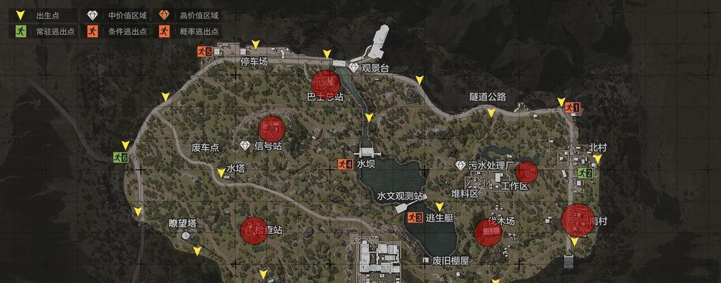 《以暗区突围撤离点位置攻略》（在游戏中找到关键位置，成功突围！）