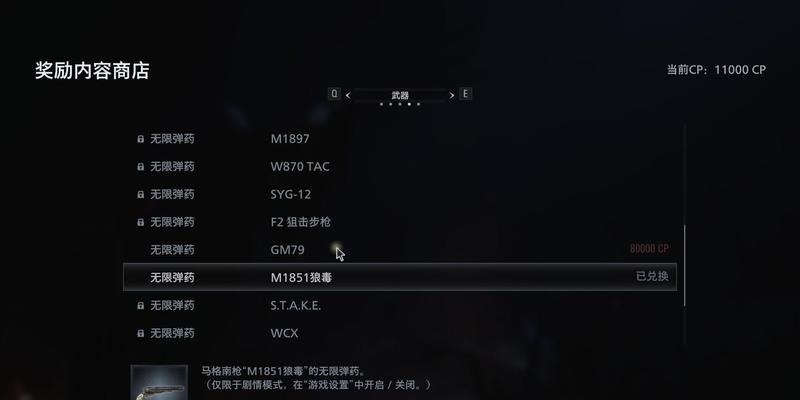生化危机8（利用武器库探索游戏世界）